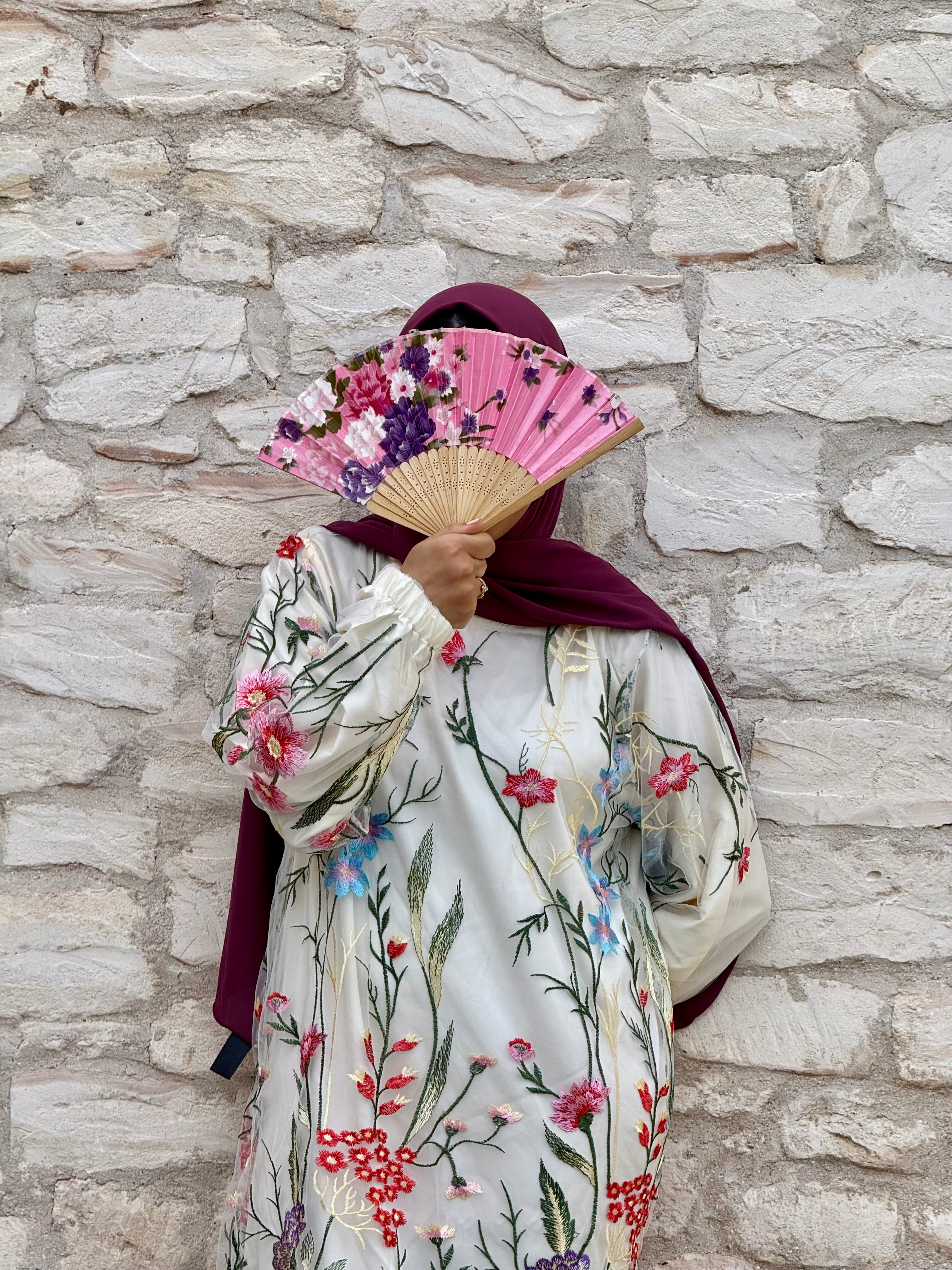 robe tulle fleuries